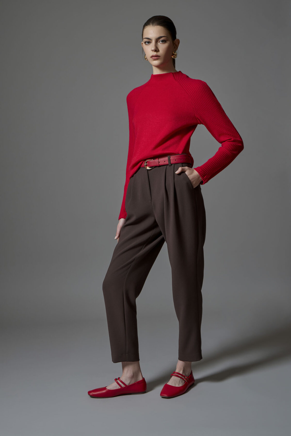 Chocolate Brown Tailored Pants