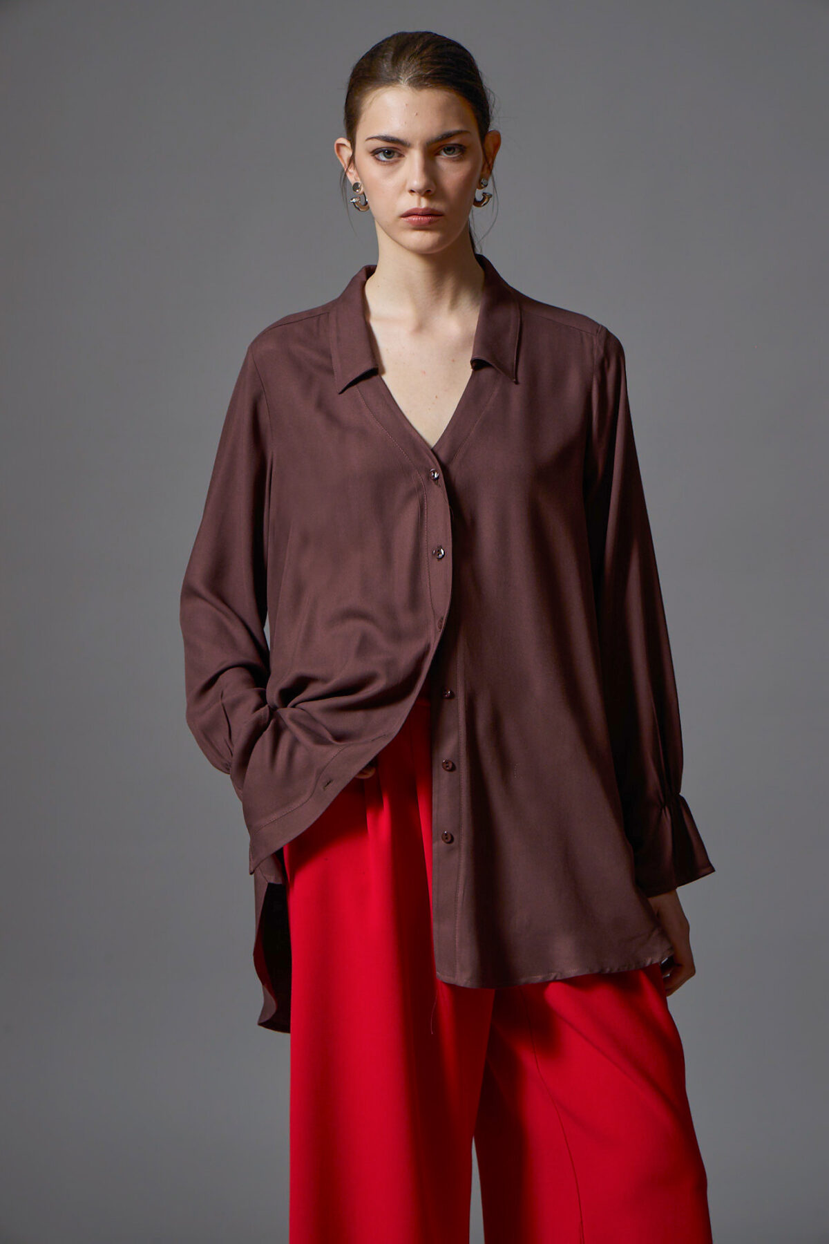 Brown Loose Shirt
