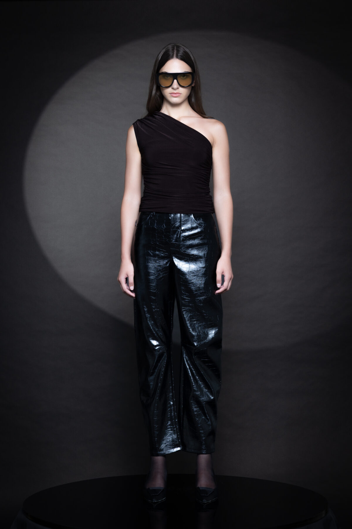 Alaia Black Barrel Pants
