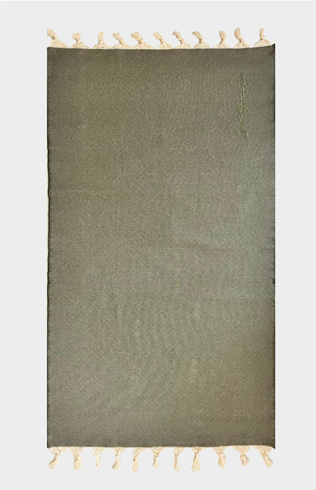 Olive Double Fouta Throw