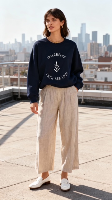 Unisex Navy Sweatshirt