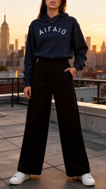 Aegean Unisex Navy Hoodie