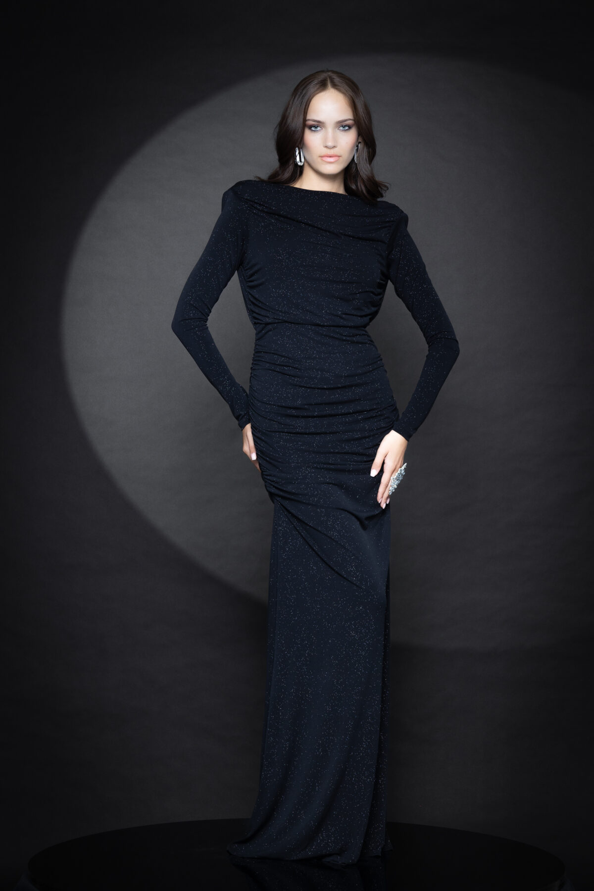 Tamara Black Shimmer Gown