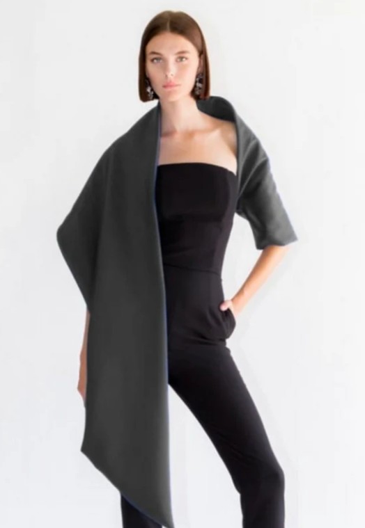 Vassilis Zoulias One Shoulder Shawl