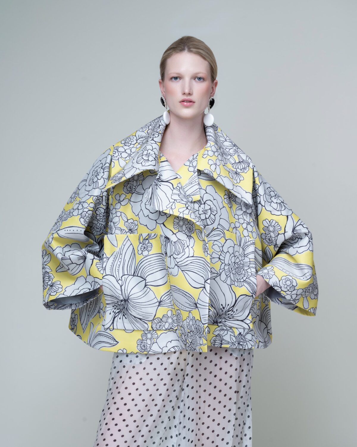 Vassilis Zoulias Vertigo Yellow Floral Jacket