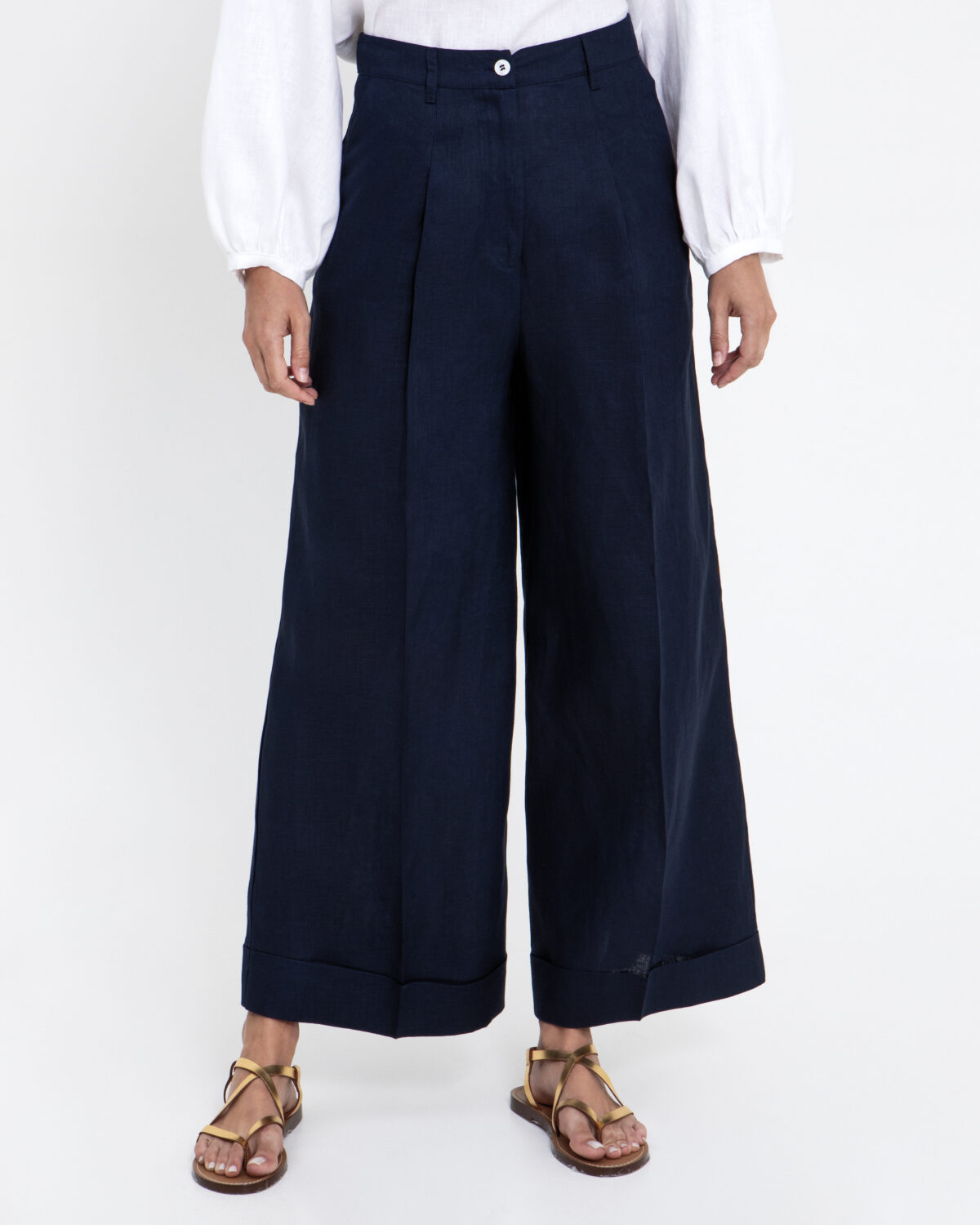 Archaic Kori Navy Linen Pants