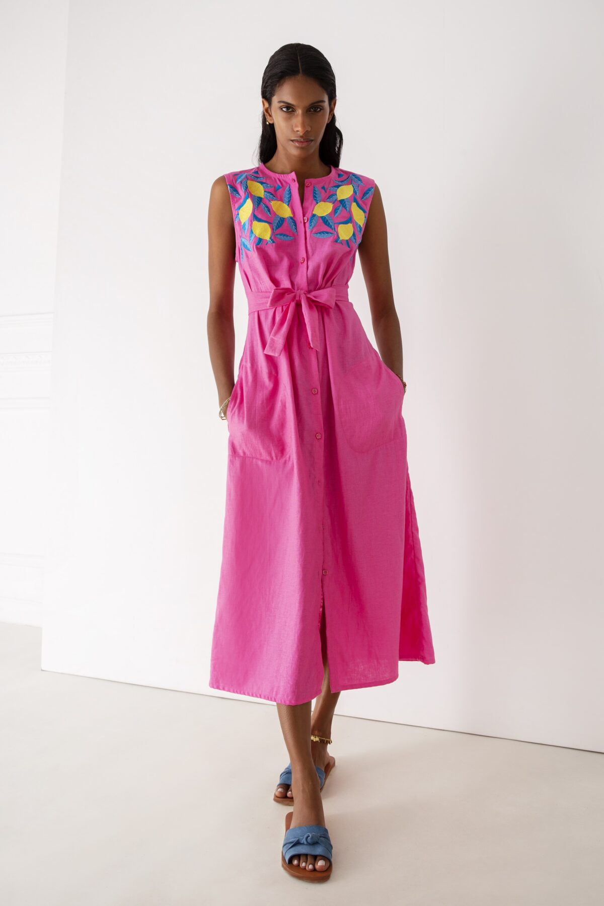 Yiorgos Koulasidis Pink Shirtdress